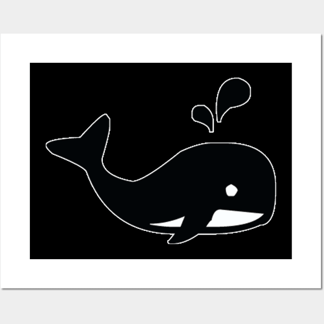 Cute Orca Sea Panda For Kids Wall Art by MAGIDMIDOU89